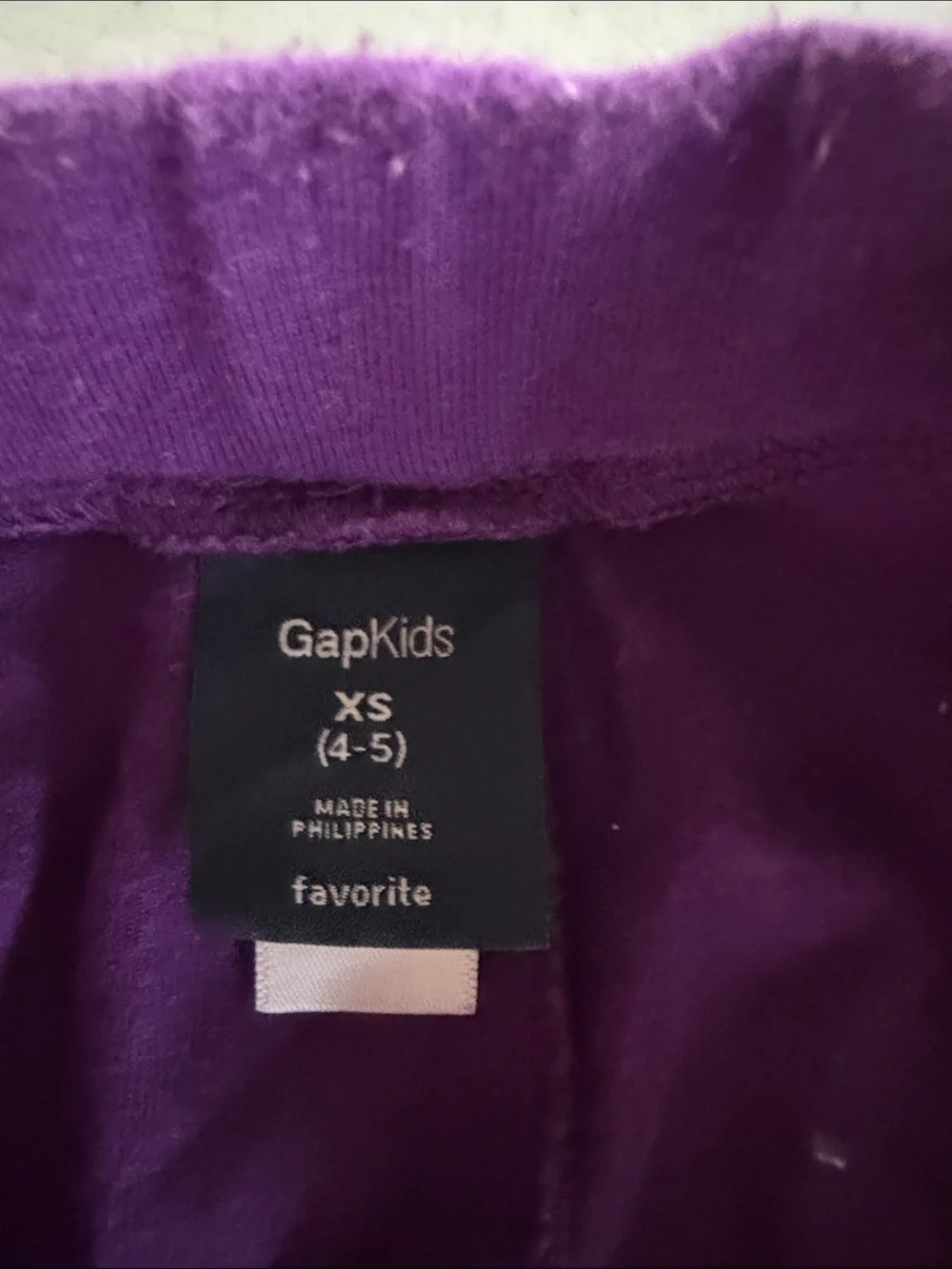 GAPKIDS Purple Leggings with Drawstring Waist